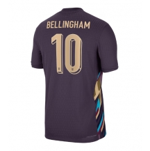 Maillot de football Réplique Angleterre Jude Bellingham #10 Extérieur Europe 2024 Manche Courte