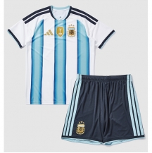Maillot de football Réplique Argentina Domicile Enfant Mondial 2026 Manche Courte (+ Pantalon court)