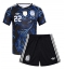 Maillot de football Réplique Argentina Lautaro Martinez #22 Extérieur Enfant Mondial 2026 Manche Courte (+ Pantalon court)