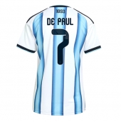 Maillot de football Réplique Argentina Rodrigo De Paul #7 Domicile Femme Mondial 2026 Manche Courte