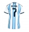 Maillot de football Réplique Argentina Rodrigo De Paul #7 Domicile Femme Mondial 2026 Manche Courte