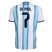 Maillot de football Réplique Argentina Rodrigo De Paul #7 Domicile Mondial 2026 Manche Courte