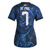 Maillot de football Réplique Argentina Rodrigo De Paul #7 Extérieur Femme Mondial 2026 Manche Courte