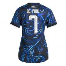 Maillot de football Réplique Argentina Rodrigo De Paul #7 Extérieur Femme Mondial 2026 Manche Courte