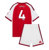 Maillot de football Réplique Arsenal Ben White #4 Domicile Enfant 2026-27 Manche Courte (+ Pantalon court)