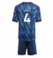Maillot de football Réplique Arsenal Ben White #4 Extérieur Enfant 2025-26 Manche Courte (+ Pantalon court)