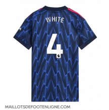 Maillot de football Réplique Arsenal Ben White #4 Extérieur Femme 2025-26 Manche Courte