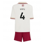 Maillot de football Réplique Arsenal Ben White #4 Troisième Enfant 2025-26 Manche Courte (+ Pantalon court)