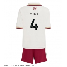 Maillot de football Réplique Arsenal Ben White #4 Troisième Enfant 2025-26 Manche Courte (+ Pantalon court)