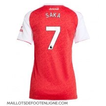 Maillot de football Réplique Arsenal Bukayo Saka #7 Domicile Femme 2025-26 Manche Courte