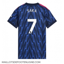 Maillot de football Réplique Arsenal Bukayo Saka #7 Extérieur Femme 2025-26 Manche Courte