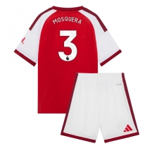 Maillot de football Réplique Arsenal Cristhian Mosquera #3 Domicile Enfant 2026-27 Manche Courte (+ Pantalon court)