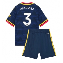 Maillot de football Réplique Arsenal Cristhian Mosquera #3 Extérieur Enfant 2026-27 Manche Courte (+ Pantalon court)