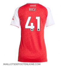 Maillot de football Réplique Arsenal Declan Rice #41 Domicile Femme 2025-26 Manche Courte
