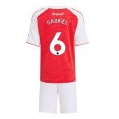 Maillot de football Réplique Arsenal Gabriel Magalhaes #6 Domicile Enfant 2025-26 Manche Courte (+ Pantalon court)