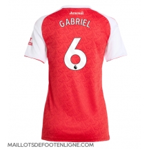 Maillot de football Réplique Arsenal Gabriel Magalhaes #6 Domicile Femme 2025-26 Manche Courte