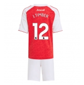 Maillot de football Réplique Arsenal Jurrien Timber #12 Domicile Enfant 2025-26 Manche Courte (+ Pantalon court)