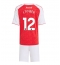 Maillot de football Réplique Arsenal Jurrien Timber #12 Domicile Enfant 2025-26 Manche Courte (+ Pantalon court)