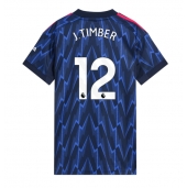 Maillot de football Réplique Arsenal Jurrien Timber #12 Extérieur Femme 2025-26 Manche Courte