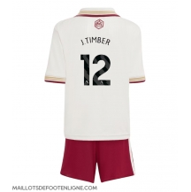 Maillot de football Réplique Arsenal Jurrien Timber #12 Troisième Enfant 2025-26 Manche Courte (+ Pantalon court)