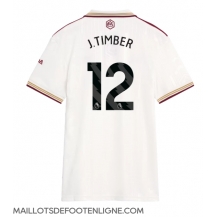 Maillot de football Réplique Arsenal Jurrien Timber #12 Troisième Femme 2025-26 Manche Courte
