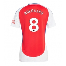 Maillot de football Réplique Arsenal Martin Odegaard #8 Domicile Femme 2024-25 Manche Courte