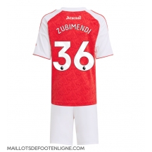 Maillot de football Réplique Arsenal Martin Zubimendi #36 Domicile Enfant 2025-26 Manche Courte (+ Pantalon court)