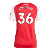 Maillot de football Réplique Arsenal Martin Zubimendi #36 Domicile Femme 2025-26 Manche Courte