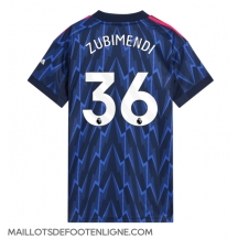 Maillot de football Réplique Arsenal Martin Zubimendi #36 Extérieur Femme 2025-26 Manche Courte