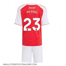 Maillot de football Réplique Arsenal Mikel Merino #23 Domicile Enfant 2025-26 Manche Courte (+ Pantalon court)