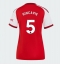 Maillot de football Réplique Arsenal Piero Hincapie #5 Domicile Femme 2026-27 Manche Courte