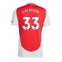 Maillot de football Réplique Arsenal Riccardo Calafiori #33 Domicile 2024-25 Manche Courte