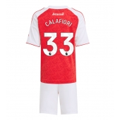 Maillot de football Réplique Arsenal Riccardo Calafiori #33 Domicile Enfant 2025-26 Manche Courte (+ Pantalon court)