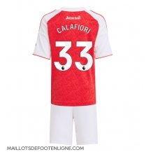 Maillot de football Réplique Arsenal Riccardo Calafiori #33 Domicile Enfant 2025-26 Manche Courte (+ Pantalon court)