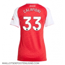 Maillot de football Réplique Arsenal Riccardo Calafiori #33 Domicile Femme 2025-26 Manche Courte