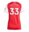 Maillot de football Réplique Arsenal Riccardo Calafiori #33 Domicile Femme 2025-26 Manche Courte