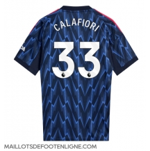Maillot de football Réplique Arsenal Riccardo Calafiori #33 Extérieur 2025-26 Manche Courte