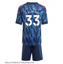 Maillot de football Réplique Arsenal Riccardo Calafiori #33 Extérieur Enfant 2025-26 Manche Courte (+ Pantalon court)