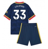 Maillot de football Réplique Arsenal Riccardo Calafiori #33 Extérieur Enfant 2026-27 Manche Courte (+ Pantalon court)