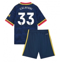 Maillot de football Réplique Arsenal Riccardo Calafiori #33 Extérieur Enfant 2026-27 Manche Courte (+ Pantalon court)