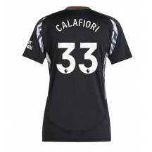 Maillot de football Réplique Arsenal Riccardo Calafiori #33 Extérieur Femme 2024-25 Manche Courte