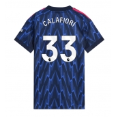 Maillot de football Réplique Arsenal Riccardo Calafiori #33 Extérieur Femme 2025-26 Manche Courte