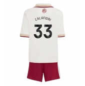 Maillot de football Réplique Arsenal Riccardo Calafiori #33 Troisième Enfant 2025-26 Manche Courte (+ Pantalon court)