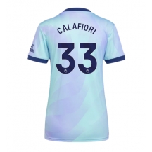 Maillot de football Réplique Arsenal Riccardo Calafiori #33 Troisième Femme 2024-25 Manche Courte