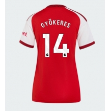 Maillot de football Réplique Arsenal Viktor Gyokeres #14 Domicile Femme 2026-27 Manche Courte
