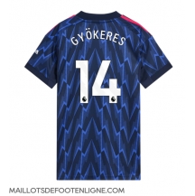 Maillot de football Réplique Arsenal Viktor Gyokeres #14 Extérieur Femme 2025-26 Manche Courte