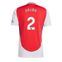 Maillot de football Réplique Arsenal William Saliba #2 Domicile 2024-25 Manche Courte