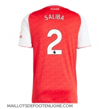 Maillot de football Réplique Arsenal William Saliba #2 Domicile 2025-26 Manche Courte