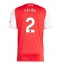 Maillot de football Réplique Arsenal William Saliba #2 Domicile 2025-26 Manche Courte