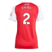 Maillot de football Réplique Arsenal William Saliba #2 Domicile Femme 2025-26 Manche Courte